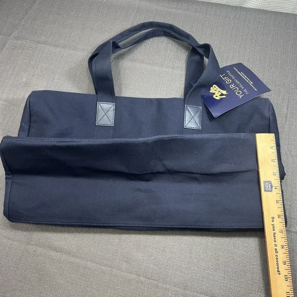 Polo Ralph Lauren Duffle Gym Carry-On Weekender Bag Navy Blue w/ Strap NWT - Picture 4 of 9